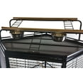 thumbnail image 5 of CC3232 Black Large Corner Bird Cage, by A&E Cage Compamy, 5 of 5