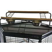 CC3232 Black Large Corner Bird Cage, by A&E Cage Compamy