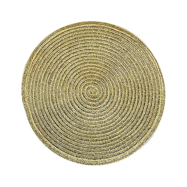 Vaidha 18cm Ramie Cotton Yarn Table Mat Insulation Pad (Satin Dyeing)