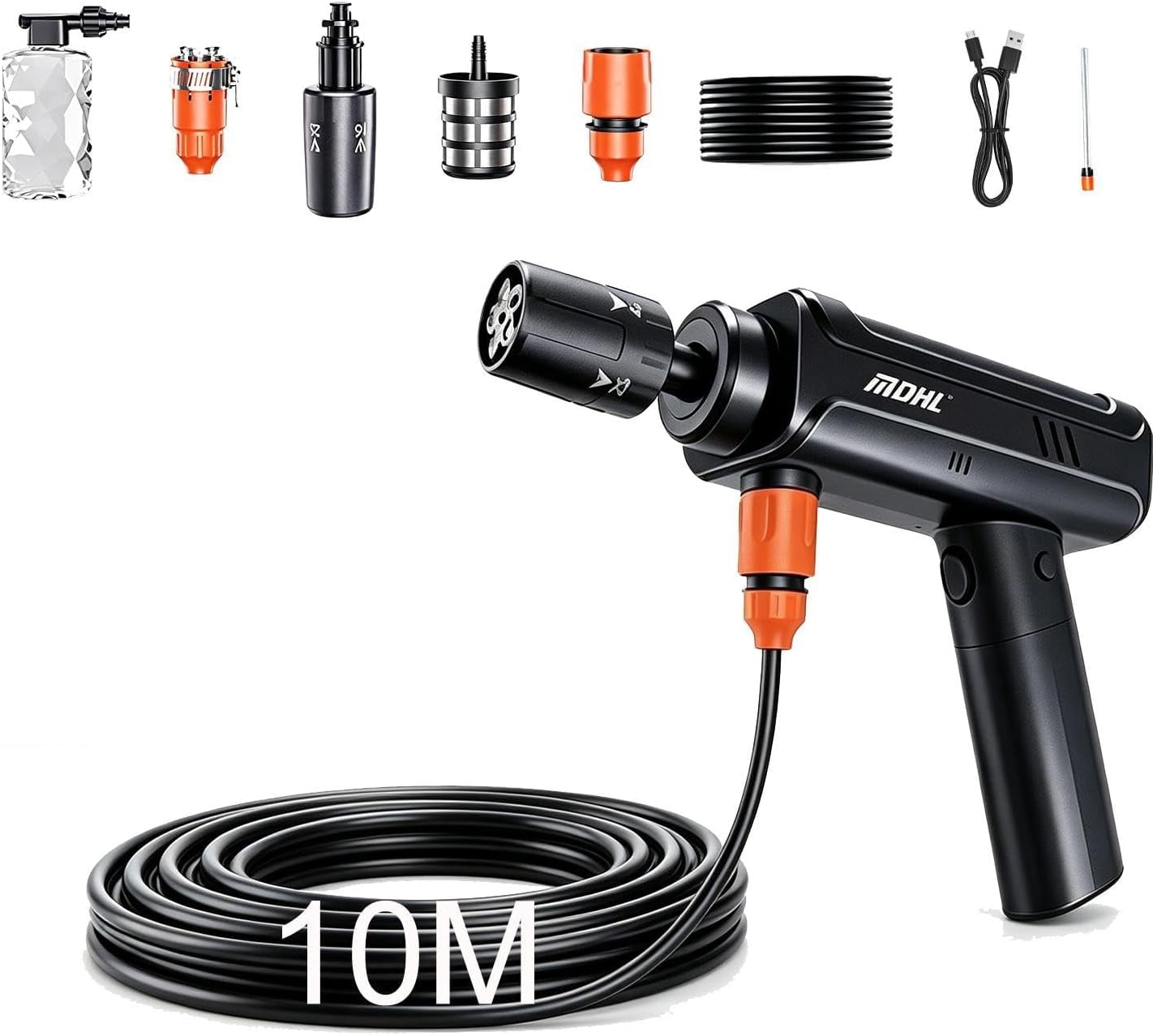 HART 1700 PSI 1.2 GPM Electric Pressure Washer with Turbo Nozzle