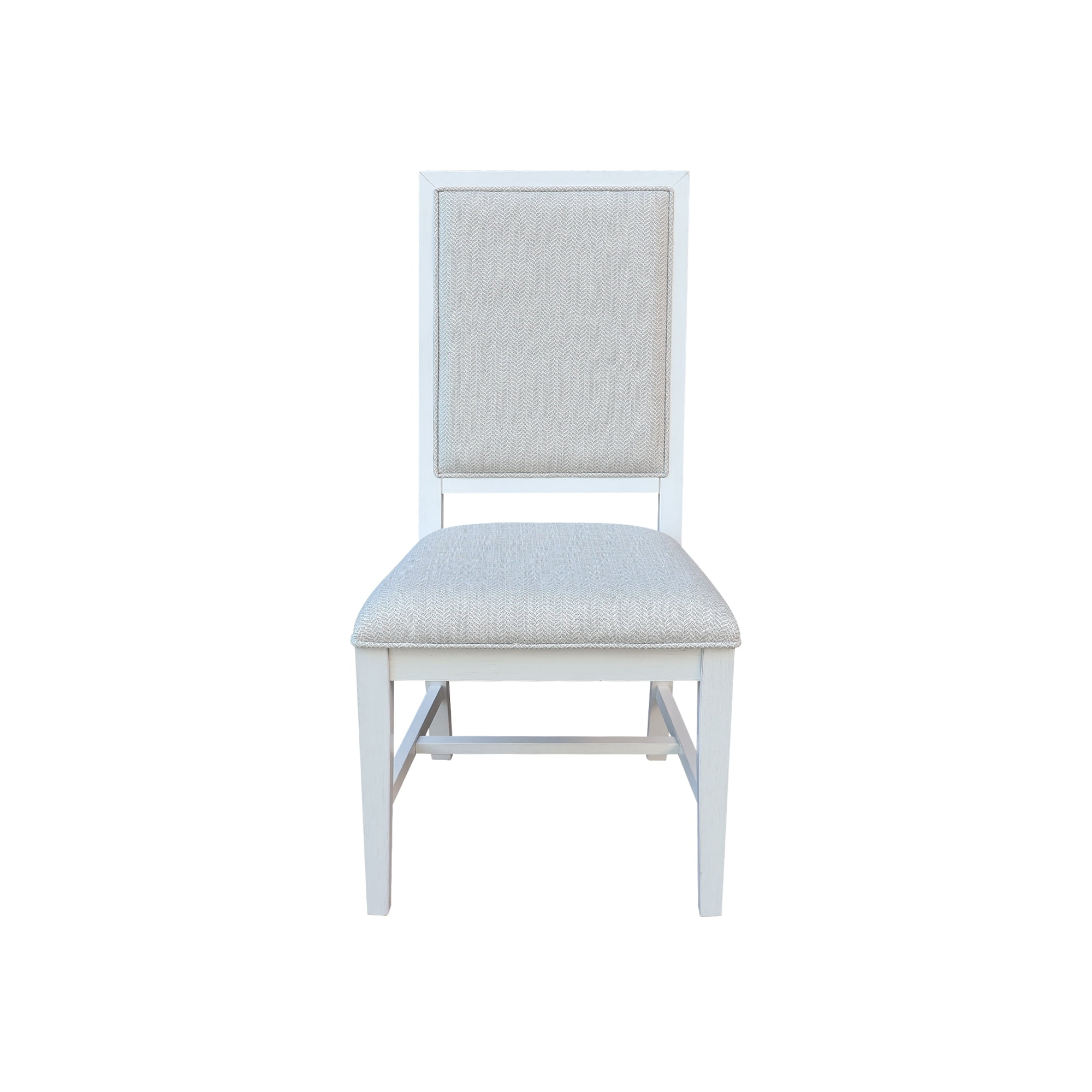 Solid Wood Traditional Dining Chair, Set of 2, Chalk