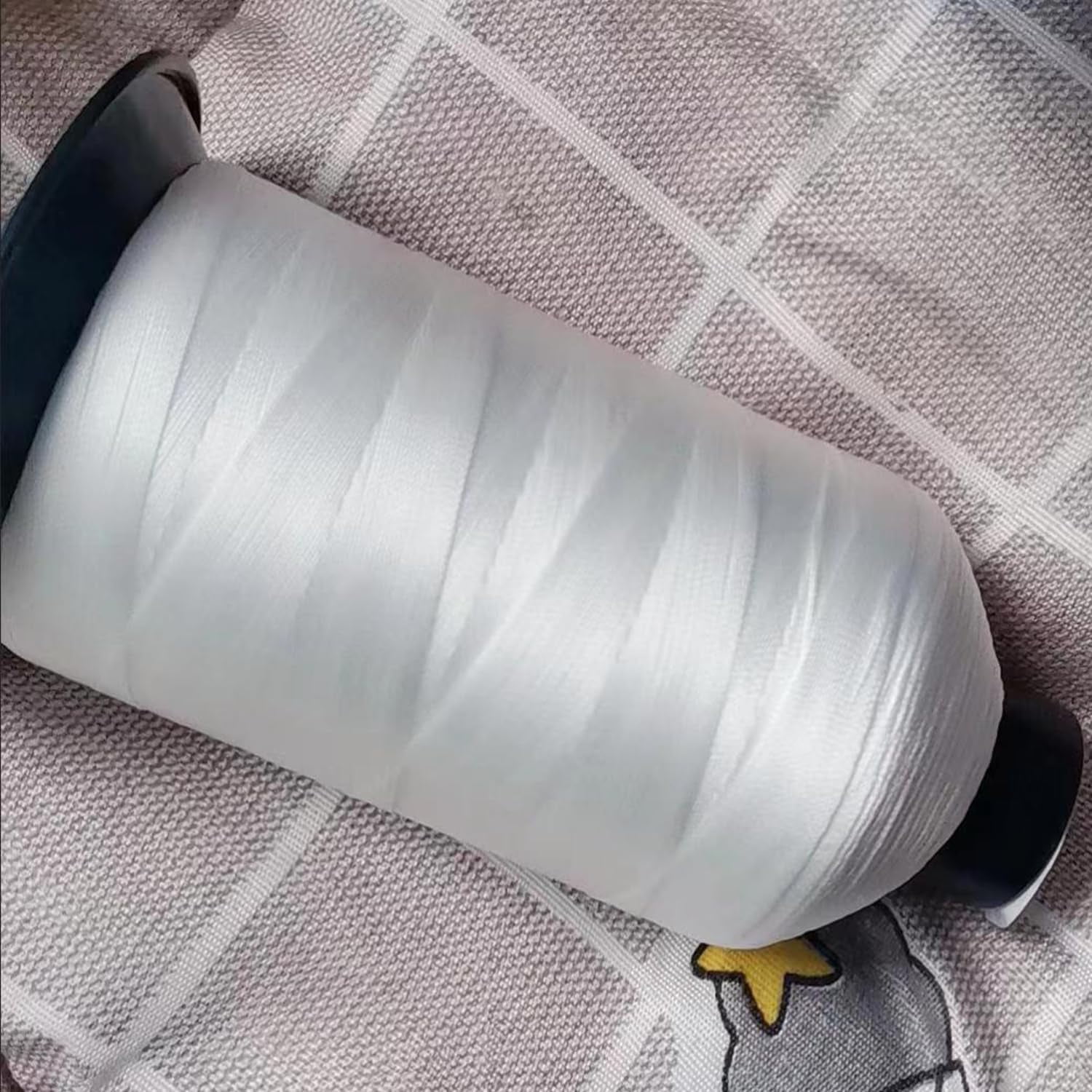 5700Yds Nylon Twine - White Nymo Beading Thread Size D for Sewing, Bracelet Making & More Waxed Cord & Thread Set for Hair Weave, Denim & Upholstery Includes Beading String & Upholstery Needles