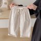 thumbnail image 4 of Pantalones largos de verano para niños, pantalones casuales a rayas, pantalones de playa con cintura elástica, pantalones de algodón para niñas, 4 of 5