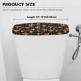 thumbnail image 5 of ZIATUBLE Mushroom Toilet Tank Cover Lid Reusable Toilet Lid Cover Tank Covers Easy to Clean Toilet Tank Lid Covers for Bathroom Full Coverage Design Toilet Tank Protector Cover, 5 of 5