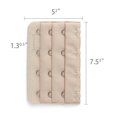 thumbnail image 3 of INSPIRE CHIC Women's 3 Rows 4 Hooks Bra Extenders Straps Extension Skin Color 3 Rows 4 Hooks 2 Pcs, 3 of 5