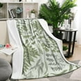 thumbnail image 2 of Floral Plants Leaves Wildflower Farmhouse Flannel Blanket Plush & Cozy Couch Blankets for Winter Autumn,40x50 Inch Decorative Blanket for Bedding Christmas Birthday, 2 of 5