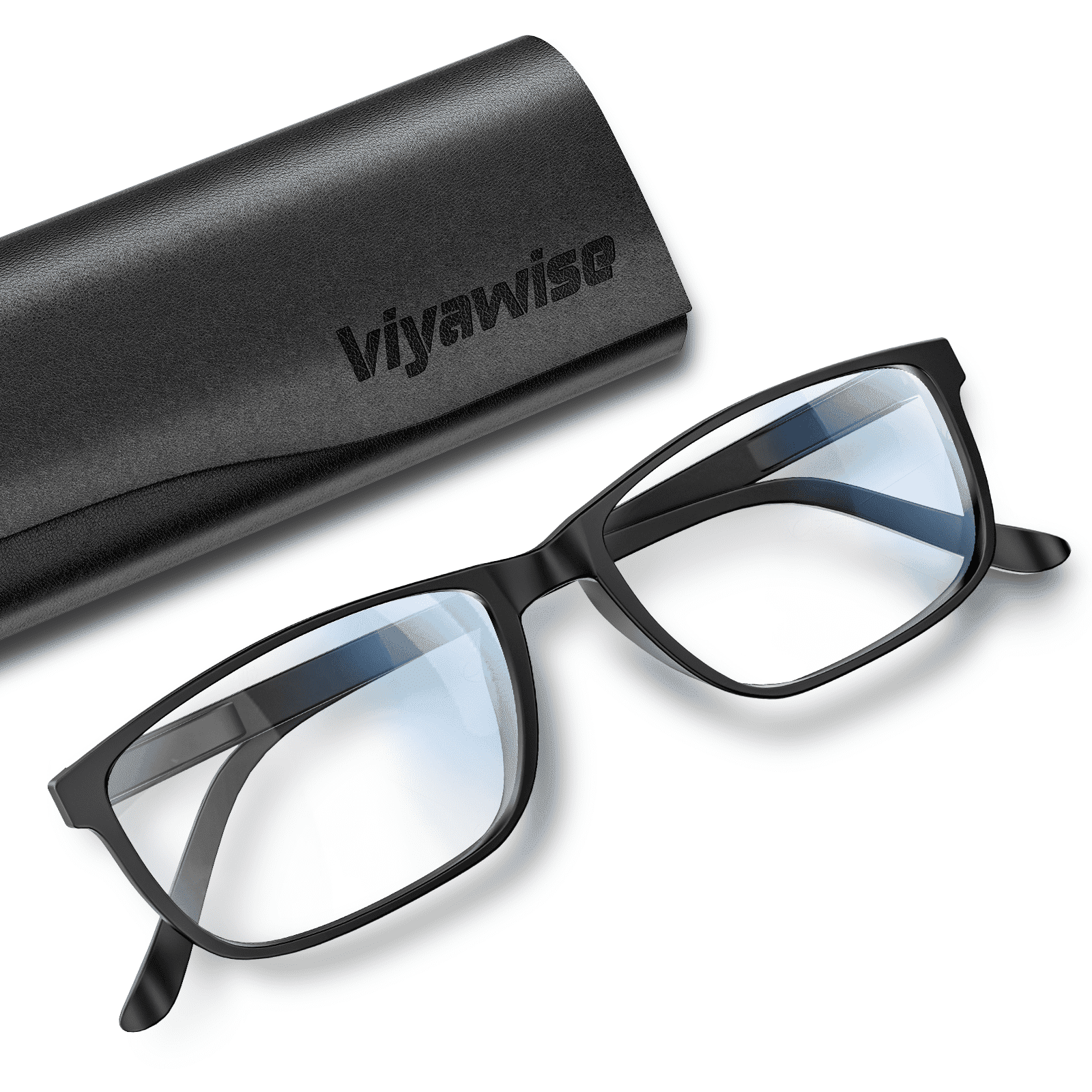 Viyawise G5 Blue Light Blocking Glasses for Women & Men, Eye Strain Protection Bluelight Blockers Clear Glasses for Better Sleep Reading Indoor Outdoor Computer Gaming, Colorless