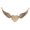 Gold, variant on QIQUWOHUL Part Of My Heart Is In Valentine's Day Memorial Wing Ornament Pendant Wing Memorial Ornament