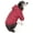 Red, variant on Pet Life ® Lightweight Adjustable and Collapsible 'Sporty Avalanche' Dog Coat w/ Pop-out Zippered Hood