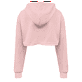 thumbnail image 4 of Renewold Pink Crop Hoodie with Hood Fashion Cute Corgi Dog Round Neck Sweatshirt for Fall Spring Women Casual Pullover Gym Sportswear Y2K Streetwear Size M, 4 of 6