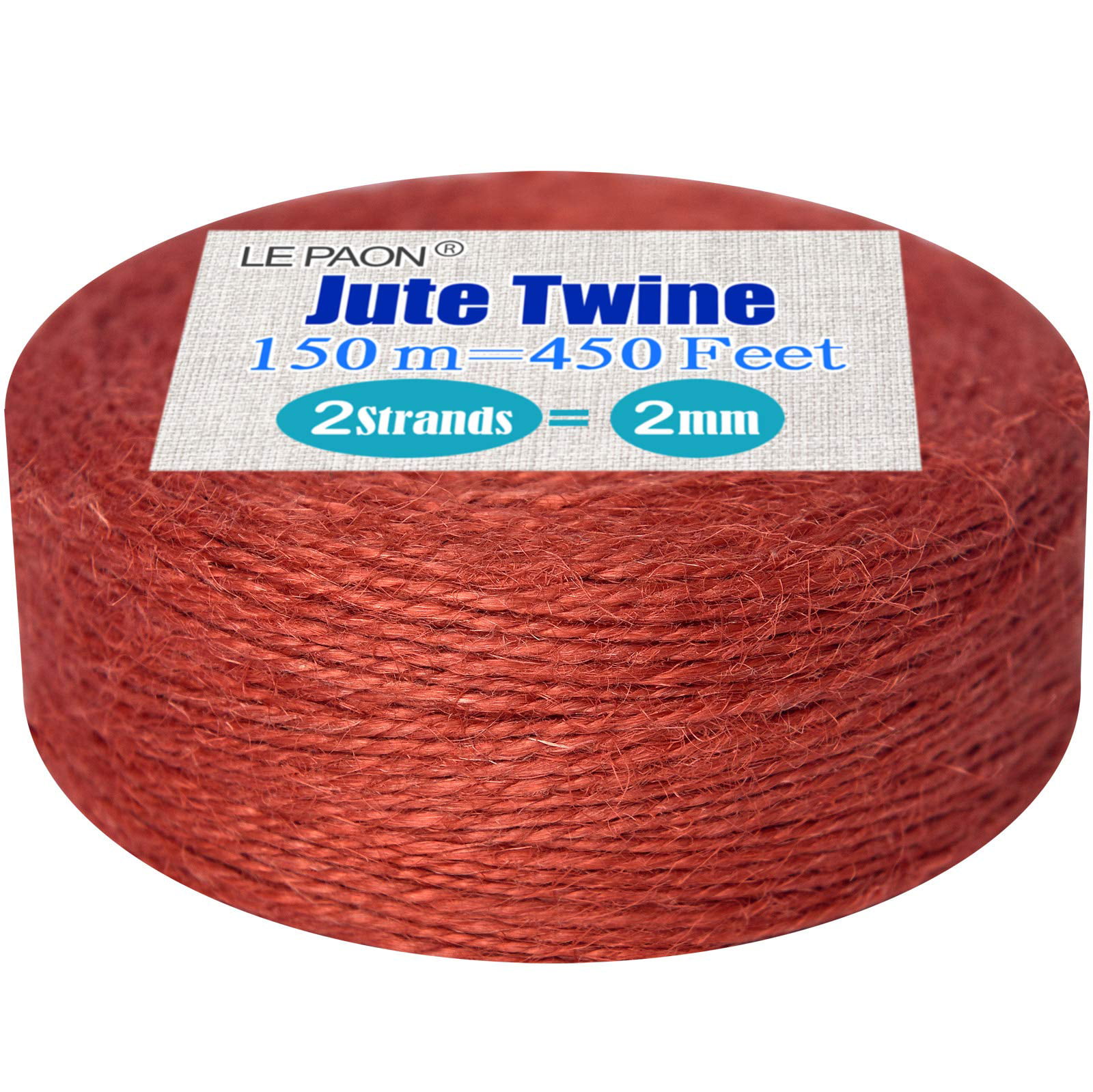 Dalen 100% Natural Jute Twine, 200 ft Roll 