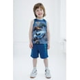 thumbnail image 2 of Monster Jam Grave Digger El Toro Loco Megalodon Mix N' Match Athletic T-Shirt, Tank Top and French Terry Shorts 3 Piece Outfit Set Toddler to Big Kid, 2 of 5