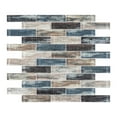thumbnail image 6 of Giovan Qora Blue 1-in. x 4-in. Brick Joint Matte Glass Mosaic Wall and Floor Tile, 6 of 6