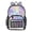 Pastel Colors Stars Pattern, variant on PVC Transparent Backpacks Clear Backpack for Travel and Outings Black Paws and Hearts Pattern