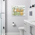 thumbnail image 6 of Farmhouse Flower Bathroom Decor Wall Art Rustic Butterfly Floral Pictures Wall Decor Relax Soak Unwind Bathroom Sign Canvas Painting Prints Artwork Home Decorations Framed for Bedroom 12inx16in, 6 of 6