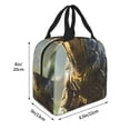 thumbnail image 2 of Picia Ferocious Dinosaur Printed Lunch box Lunch bag for Men Women Large Capacity Lunchbox Reusable Lunch Bags Insulated Lunch Bag Lunch Box Cooler, 2 of 6