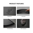thumbnail image 6 of 3'x 5' Anti-Fatigue Salon Barber Chair Floor Standing Mat Stylist Pad Semicircle,1/2" Thick,Black, 6 of 10
