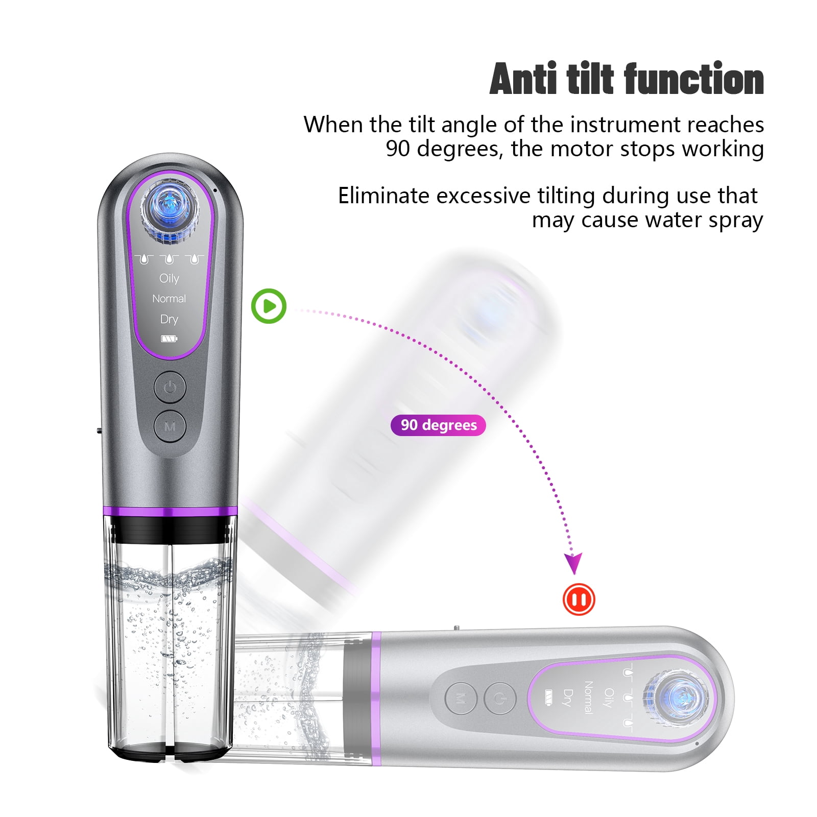 JUUTREN Blackhead Remover Pore Vacuum for Face, Water Cycle Facial  Pore Cleanser with 3 Suction Levels, 5 Heads for Deep Cleansing & Skin Care, Electric Facial Cleansing Tool for Women & Men