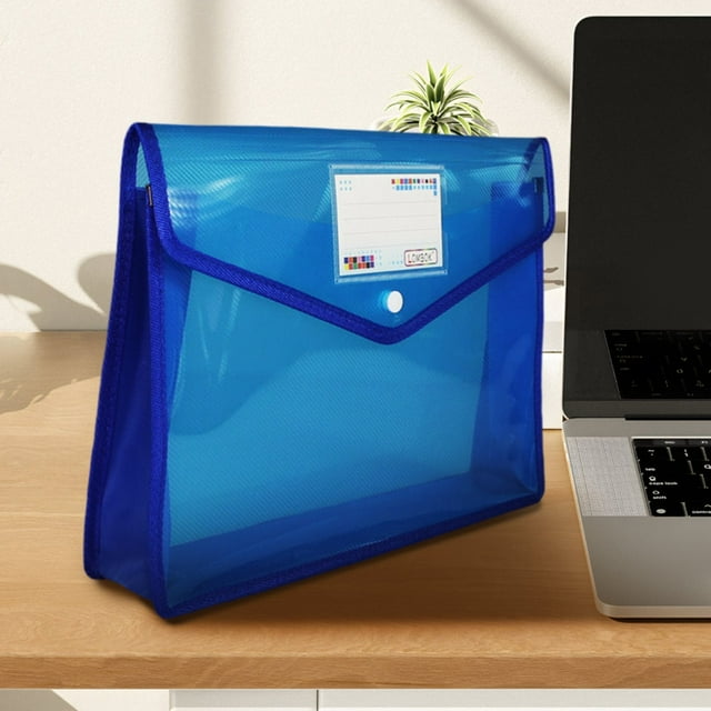 AKEGAMN Clearance! Plastic File Folders Transparent Expandable File Organiser Portable Large Capacity A4B4 File Wallet For /Business/School 【 Design】The snap closure your files . The expanding pocke
