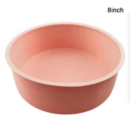 

Alexsix 4/6/8 Inch Silicone Round Cake Pan Non-stick Baking Mould Bakeware Tray