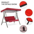 thumbnail image 4 of Replacement  Only Patio Swing  Porch Top Cover Outdoor Seat Furniture(NO Swing frame), 4 of 9