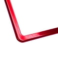 thumbnail image 4 of Slim 2 Holes Style Powder Coated Candy Red Stainless Steel License Plate Frame with Aluminum Screw Cap, 4 of 8