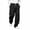 A Black, variant on Mens Casual Pants Dqueduo Men's Solid Color Relaxed Fit Wide Leg Drawstring Pockets Sweatpants, S-XXXL Navy XL