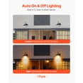 thumbnail image 2 of KFFKFF Solar-Powered Outdoor Barn Light with Adjustable Lighting Modes and Motion Sensor, Gooseneck Wall Fixture, Farmhouse-Style Sconce, Compatible with E26 Bulbs, Waterproof Design for Porch, 2 of 9