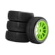 thumbnail image 2 of 4 llantas de rueda RC a escala 1:8, piezas de mejora, ensamblaje, suministro de bricolaje, accesorios para coche RC verde, 2 of 9