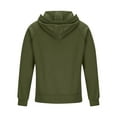 thumbnail image 4 of Men's Hoodies Casual Pullover Hooded Sweatshirt Long Sleeve Quarter Zip Hoody Tops With Kangaroo Pocket Green XXL, 4 of 5