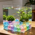 thumbnail image 5 of Glow in The Dark Aquarium Gravel 500g Fluorescent Sand for Vases Fish Tank Decor,A, 5 of 6