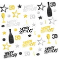 thumbnail image 1 of 50TH Birthday Confetti Black And for Birthday Party s 30G, 1 of 7
