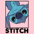 thumbnail image 2 of Girl's Lilo & Stitch Peekaboo Stitch Portrait Graphic Tee Light Pink X Large, 2 of 4