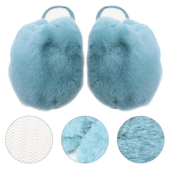 unbranded 1Par Pantuflas De Para Mujer De Plush Con Suela Antideslizante Para Uso En Casa