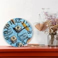 thumbnail image 2 of Pencil Sharpener Wall Clock 10 inch Non-Ticking Easy to Read Decorative Clocks for Home Bedroom Living Room, 2 of 8