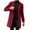 Wine, variant on Jackets for Men Longline Lapel Collar Button Up Thicken Jacket Fall Winter Long Sleeve Coat Classic Fit Going Out Tops