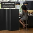 thumbnail image 6 of 4 ft. Short Bamboo Wave Black Room Divider with Roll-Up Design, 6 of 7