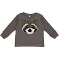 thumbnail image 3 of Inktastic Raccoon Animal Face Boys or Girls Long Sleeve Toddler T-Shirt, 3 of 5