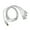 White, variant on Jesscasday 4in1 USB Male to Micro USB Male Charging Cable Micro USB Splitter Cord Total 1meter Long 75CM Main Line 25Cm branch line