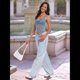thumbnail image 5 of Tops Cortos para Salir de Mujer, Camisetas Sin Espalda, Ropa Básica de Verano Y2K para Adolescentes, Ropa , Azul M, 5 of 7