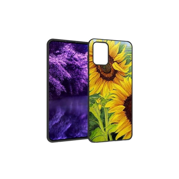 Compatible with Moto G Stylus 2021 Phone Case, Sunflowers-2 Case Men Women, Flexible Silicone Shockproof Case for Moto G Stylus 2021