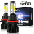 thumbnail image 2 of For Volvo VNL 2000-2003 2x 9007 HB5 6000K LED Headlight Bulb High Low Beam Non-polarity Canbus No Error, 2 of 16