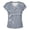 Dark Gray, variant on Active Tops Women Graphic Print Crewneck Tee for Everyday Wear with Comfortable Fit and Stylish Floral Pattern Top for Women White XXL