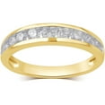 thumbnail image 2 of 3/4 Carat T.W Round Diamond 10K Yellow Gold Wedding Band, 2 of 3