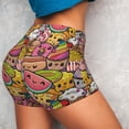 thumbnail image 3 of Picia Fruit-Flavored Ice-Cream Printed Workout Shorts for Women Seamless Scrunch Butt Lifting High Waisted Yoga Gym Booty Running Moisture-wicking Short Pants-X-Large, 3 of 9