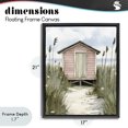 thumbnail image 4 of Stupell Industries Coastal Coastal Calm Pink Beach Hut Black Floating Frame Canvas Art, 17 x 21, by Riley B, 4 of 8
