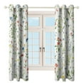 thumbnail image 3 of Floral Colorful Flower 2 Panel Curtain Set, Watercolor Painting Window Treatment Living Room Bedroom Decor, 3 of 5