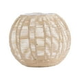 thumbnail image 2 of Stgfyxgs Hanging Lamp Shade Weave Rattan Lampshade Decor Handmade Rattan Weave Retro Chandelier Light Cover for Dining Room Restaurant A, 2 of 9