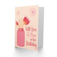 thumbnail image 2 of Birthday Happy Mum Mother Flower Jar Design Greetings Card Plus Envelope Blank inside, 2 of 3