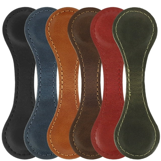 HLONK Leather Magnetic Bookmark Vintage Bookmarks for Reading Multicolor 3 Pack